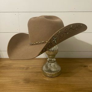 Rodeo King Irisdescent Crystal & Branded Cowboy Hat